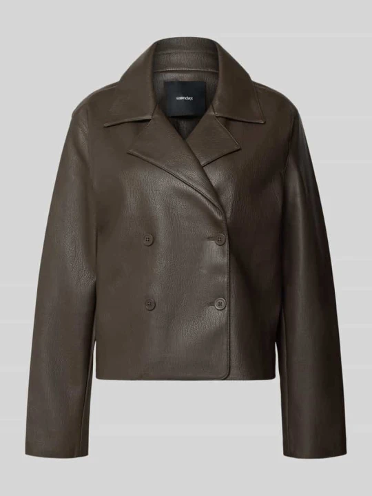 Zdjęcie produktu Marynarka o kroju regular fit w skórzanym wyglądzie model 'Neala' Someday