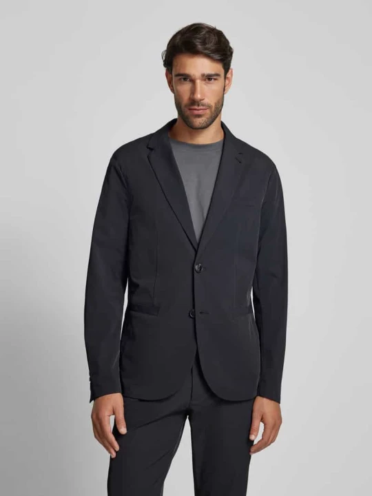 Zdjęcie produktu Marynarka o kroju regular fit z 2-rzędową listwą guzikową model ‘GIACCA’ Armani Exchange Czarny