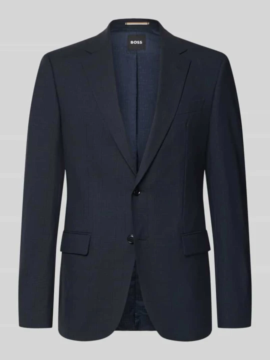 Zdjęcie produktu Marynarka o kroju regular fit z dodatkiem wełny model 'Jasper' Boss Granatowy