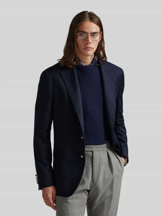 Zdjęcie produktu Marynarka o kroju regular fit z dodatkiem wełny Polo Ralph Lauren Granatowy