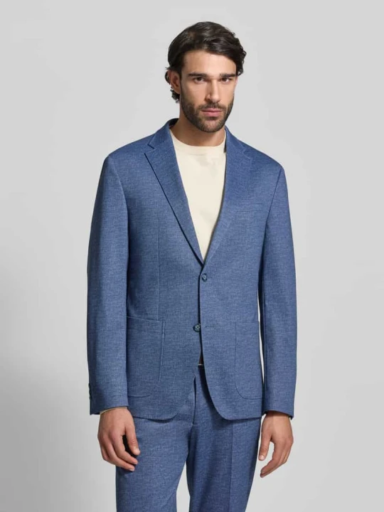 Zdjęcie produktu Marynarka w kroju regular fit z domieszką wiskozy model 'Manel' Pierre Cardin Niebieski