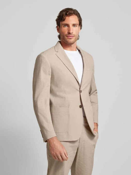 Zdjęcie produktu Marynarka o kroju regular fit z kołnierzem z połami model ‘SMITH’ Selected Złamany biały