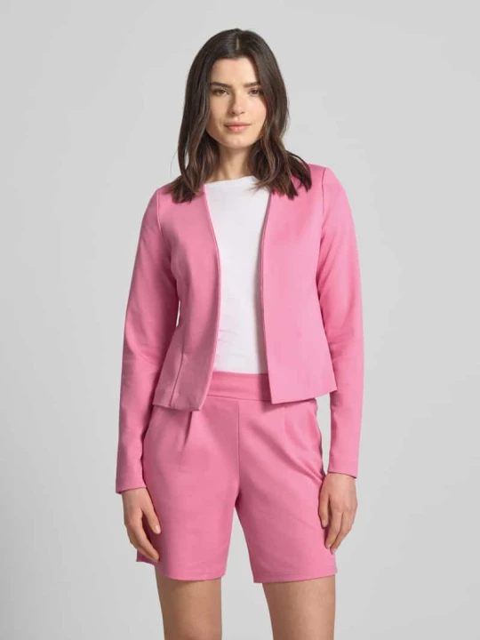 Zdjęcie produktu Marynarka o kroju slim fit w otwartym fasonie model 'KATE' Ichi Różowawy