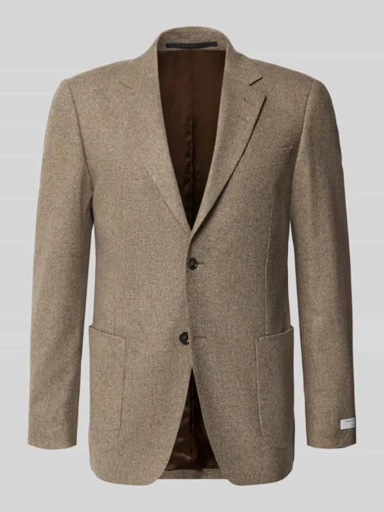Zdjęcie produktu marynarka o kroju slim fit z czystej wiskozy model 'Justin' Tiger Of Sweden Beżowy