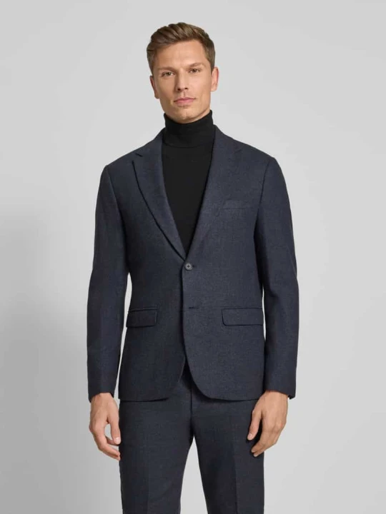 Zdjęcie produktu Marynarka o kroju slim fit z dodatkiem wełny model ‘SLIM- REED WOOL’ Selected Granatowy