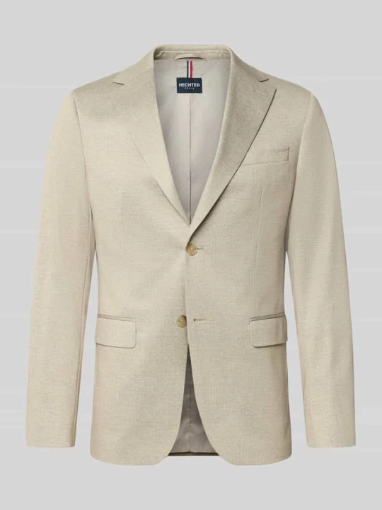 Zdjęcie produktu Marynarka o kroju slim fit z dodatkiem wiskozy HECHTER PARIS Beżowy