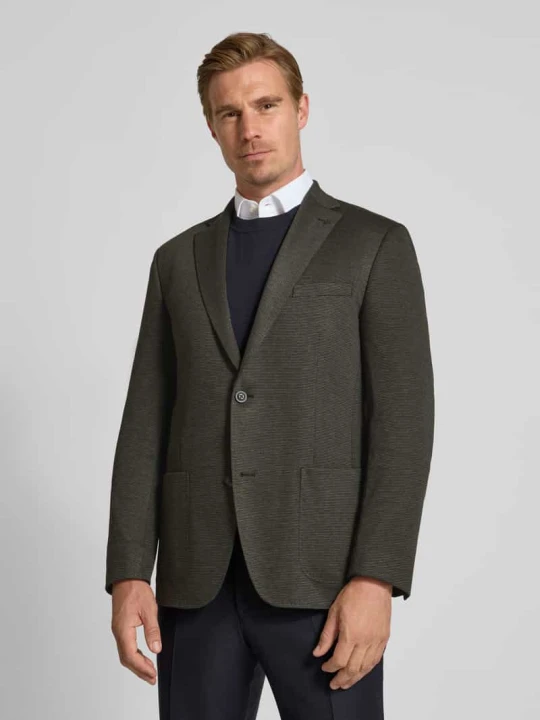 Zdjęcie produktu Marynarka o kroju slim fit z dodatkiem wiskozy i kołnierzem z połami Roy Robson Zielony