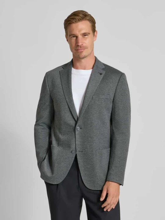Zdjęcie produktu Marynarka o kroju slim fit z dodatkiem wiskozy i kołnierzem z połami Roy Robson Jasnoszary