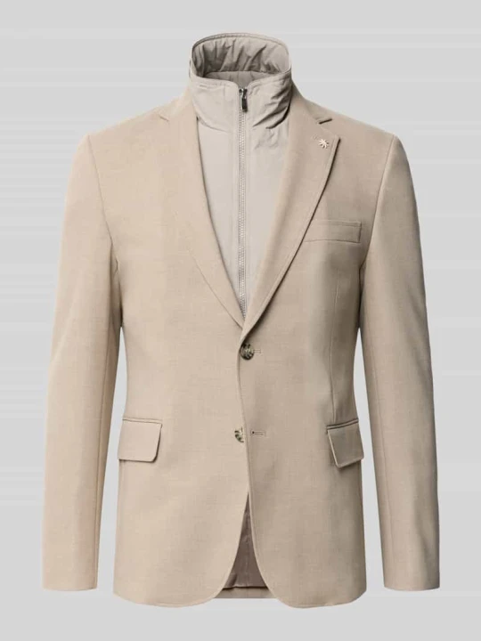 Zdjęcie produktu Marynarka o kroju slim fit z dodatkiem wiskozy Manuel Ritz Beżowy