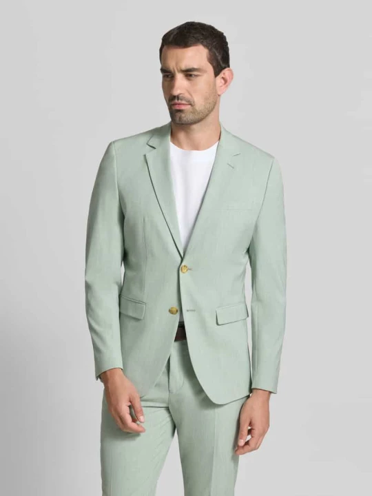 Zdjęcie produktu Marynarka o kroju slim fit z dodatkiem wiskozy model 'LIAM' Selected Jasnozielony