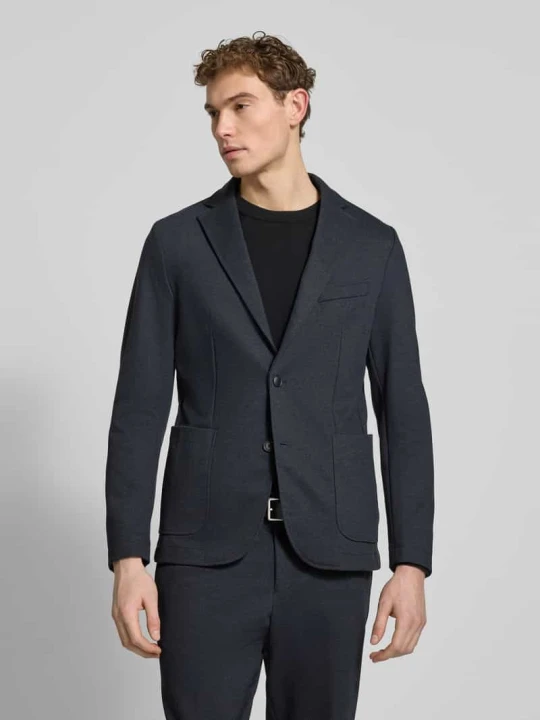 Zdjęcie produktu Marynarka o kroju slim fit z dodatkiem wiskozy Model „P-HANRY-J-WG-PK-261F” Boss Granatowy