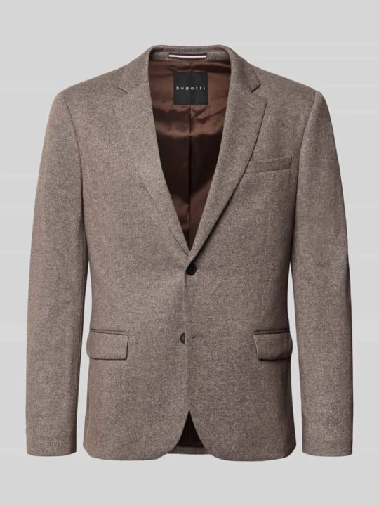 Zdjęcie produktu Marynarka o kroju slim fit z domieszką bawełny Bugatti Średniobrązowy
