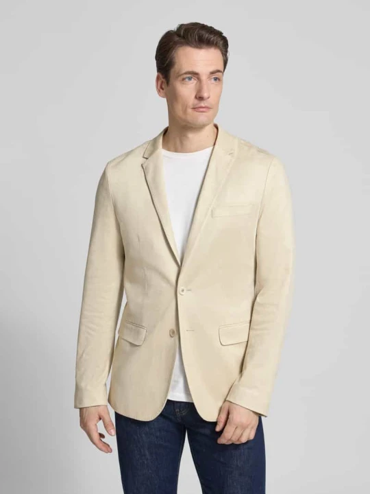 Zdjęcie produktu Marynarka o kroju slim fit z kołnierzem z połami Antony Morato Beżowy