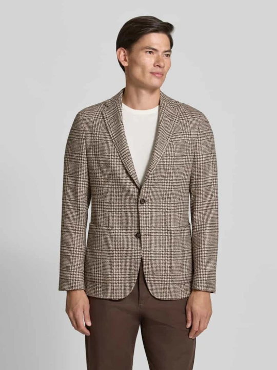 Zdjęcie produktu Marynarka o kroju slim fit z mieszanki żywej wełny model 'C-Hanry-263' Boss Beżowy