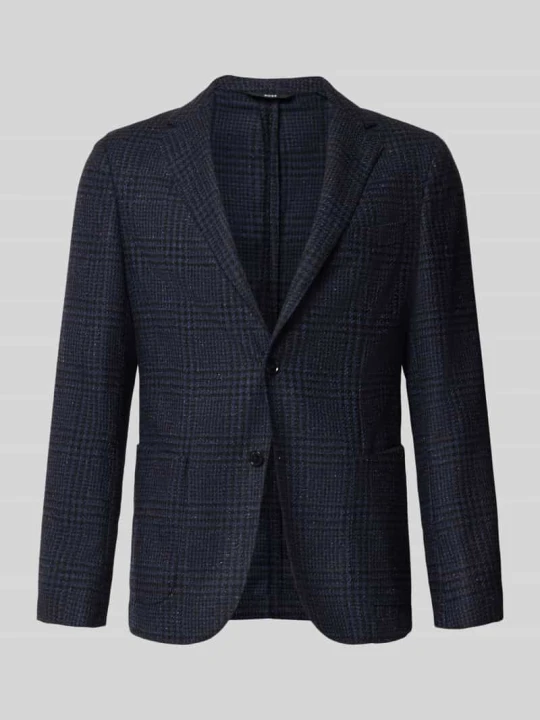 Zdjęcie produktu Marynarka o kroju slim fit z mieszanki żywej wełny model 'C-Hanry-263' Boss Granatowy