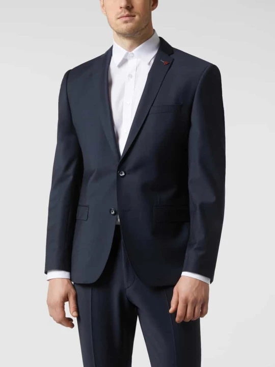 Zdjęcie produktu Marynarka o kroju slim fit z mieszanki żywej wełny zapinana na 2 guziki Roy Robson Granatowy