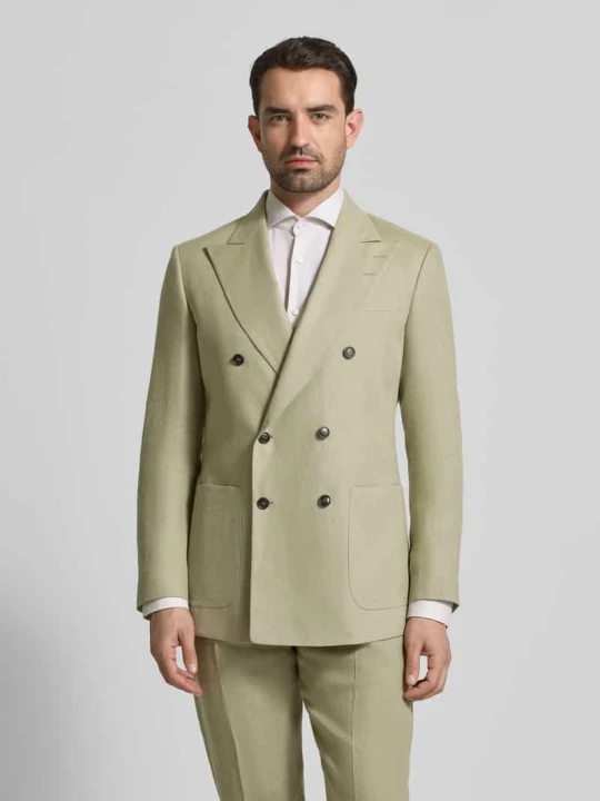Zdjęcie produktu marynarka o kroju slim fit z wiskozy model 'Joachim' Tiger Of Sweden Jasnozielony