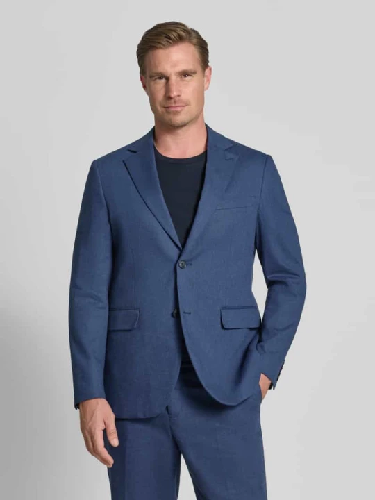 Zdjęcie produktu Marynarka o kroju straight fit z mieszanki lnu model 'Charles' Matinique Niebieski