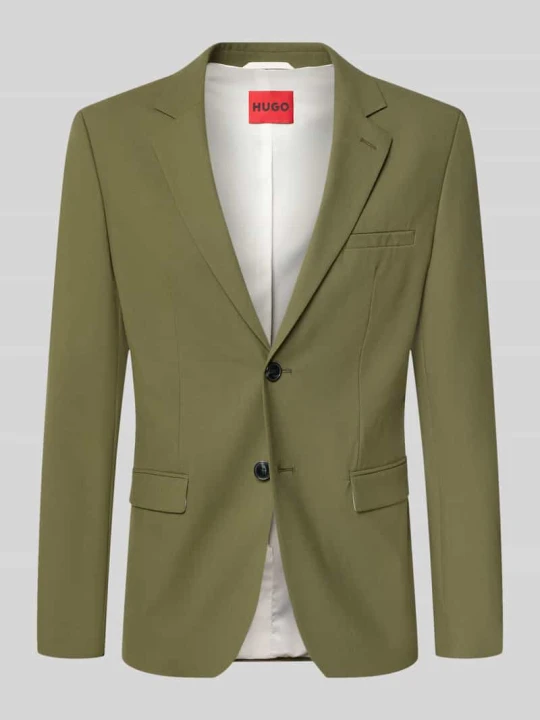 Zdjęcie produktu Marynarka o kroju super slim fit z mieszanki wełny model 'Arti 253X' Hugo Oliwkowy