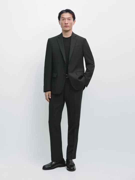 Zdjęcie produktu Marynarka Od Garnituru Ze 100% Wełny (Cool Wool) - Czarny - Massimo Dutti - Male