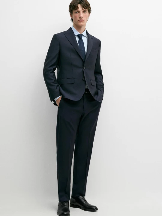 Zdjęcie produktu Marynarka Od Garnituru Ze 100% Wełny - Granatowy - Massimo Dutti - Male