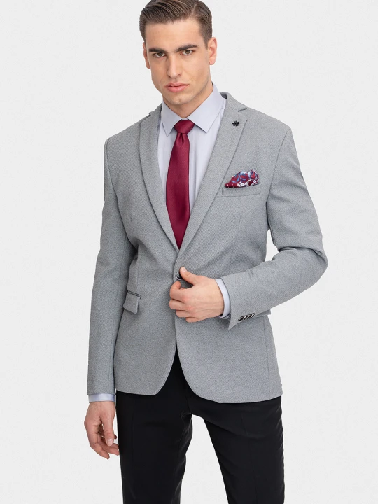 Zdjęcie produktu Marynarka OLIVER 01108C06MSA Giacomo Conti szary