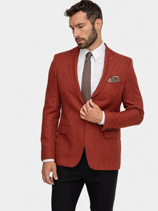 Zdjęcie produktu Marynarka OLIVIER 01085D35GSA Giacomo Conti pomaranczowy