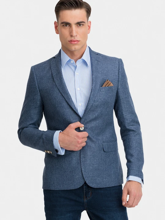 Zdjęcie produktu Marynarka OTTAVIANO 01121B71LSA Giacomo Conti ciemnoniebieski