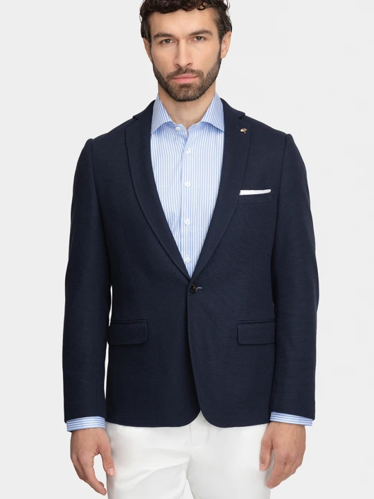 Zdjęcie produktu Marynarka OTTAVIANO 01155A75SCA Giacomo Conti granatowy