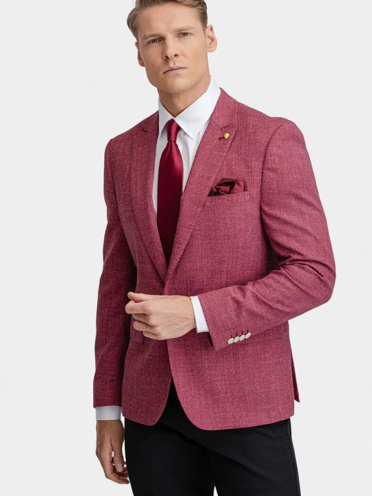 Zdjęcie produktu Marynarka STEFANO 01093B50GSA Giacomo Conti Czerwony