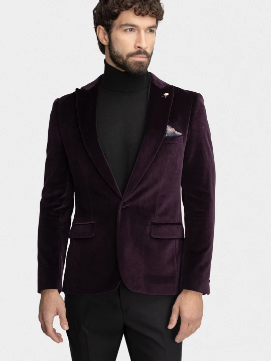 Zdjęcie produktu Marynarka STEFANO 01157A40GSA Giacomo Conti fioletowy