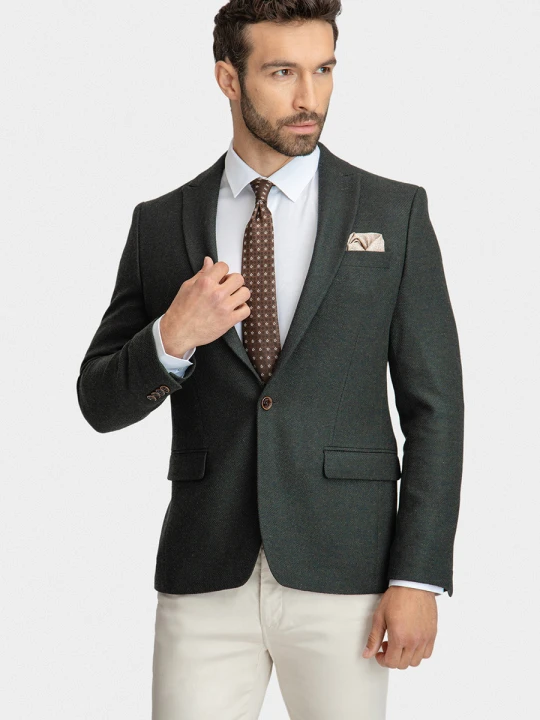 Zdjęcie produktu Marynarka STEVEN 01069D61SSA Giacomo Conti zielony