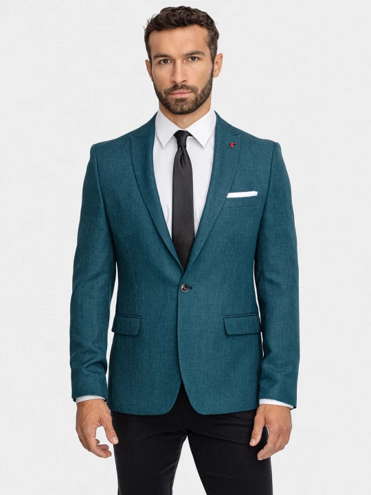 Zdjęcie produktu Marynarka STEVEN 01086D61GSA Giacomo Conti ciemnozielony