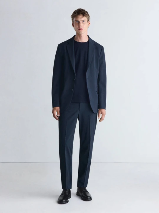 Zdjęcie produktu Marynarka do garnituru termoregulacyjna slim fit niebieski - Mężczyzna - MANGO MAN