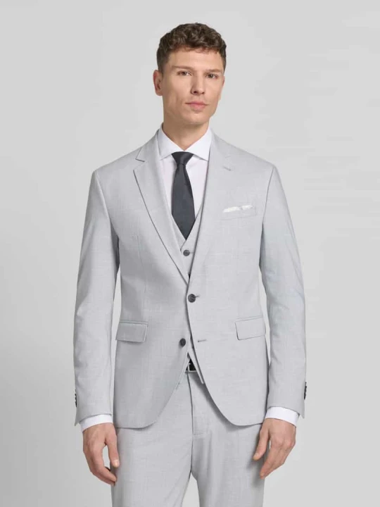 Zdjęcie produktu Marynarka w kroju regular fit z kołnierzem z klapami model 'Data' CINQUE Jasnoszary