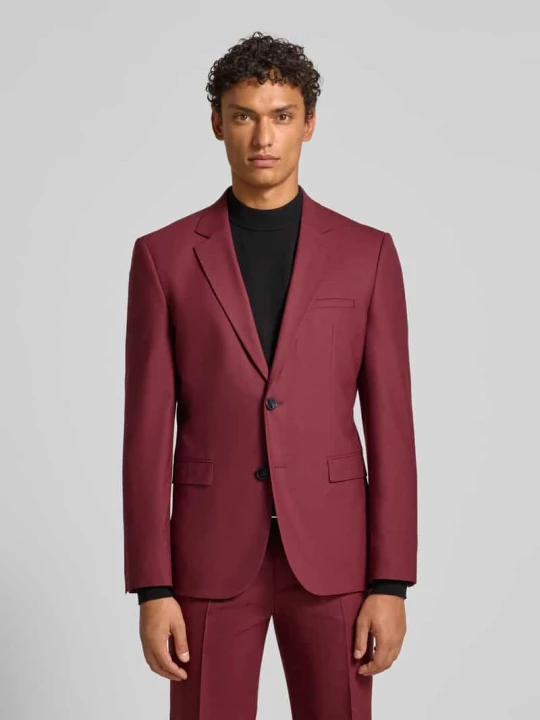 Zdjęcie produktu Marynarka w kroju regular fit z mieszanki wełny model 'ARTI 235X' Hugo Bordowy