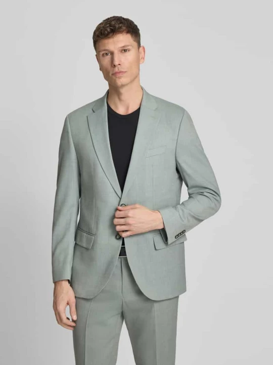 Zdjęcie produktu Marynarka w kroju slim fit na 2 guziki z kieszeniami z patką model 'Grant' Pierre Cardin Trzcinowy