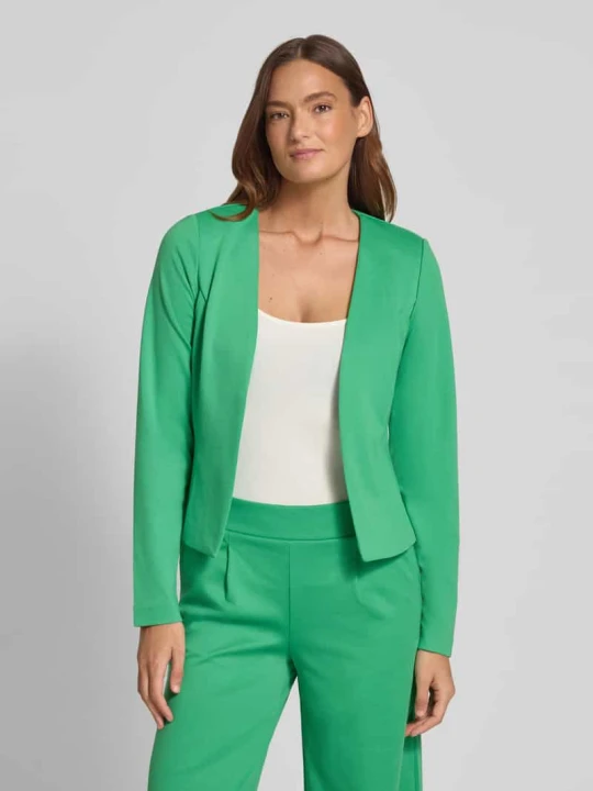 Zdjęcie produktu Marynarka w kroju slim fit o otwartym fasonie model 'KATE' Ichi Zielony