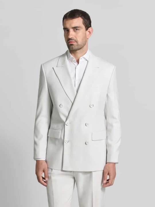 Zdjęcie produktu Marynarka w kroju slim fit z dodatkiem wełny model 'Ashton5' Strellson Złamany biały