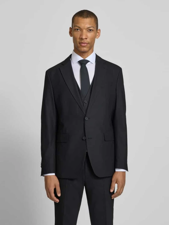 Zdjęcie produktu Marynarka w kroju slim fit z dodatkiem żywej wełny Model 'Totti' CINQUE Czarny