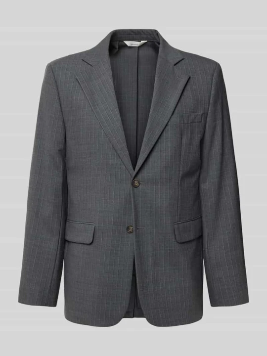 Zdjęcie produktu Marynarka w kroju slim fit z mieszanki wełny ANNARR Średnioszary melanż