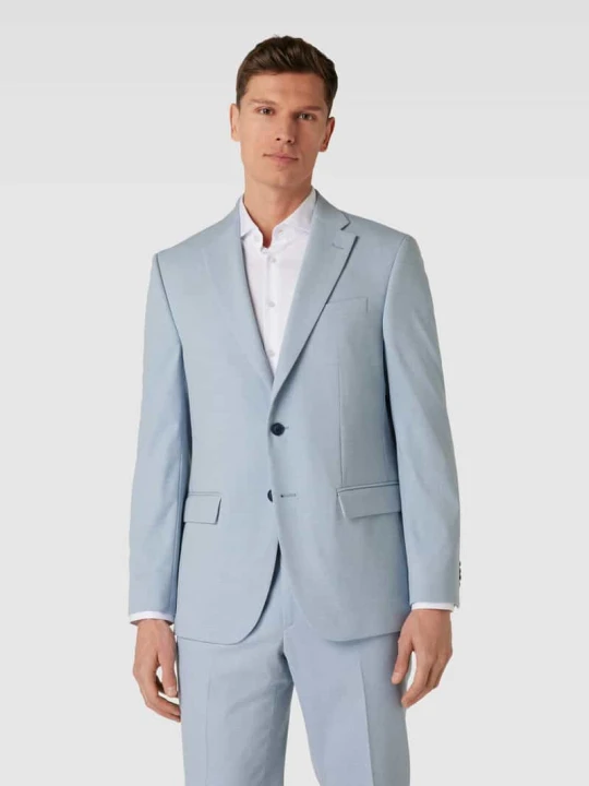 Zdjęcie produktu Marynarka z fakturowanym wzorem model ‘Grant’ Pierre Cardin Jasnoniebieski