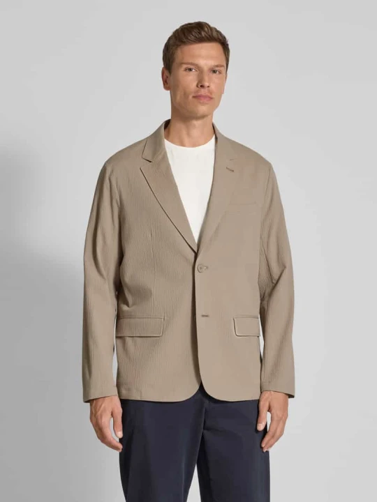 Zdjęcie produktu Marynarka z kieszeniami z patką i kołnierzem z połami Armani Exchange Beżowy