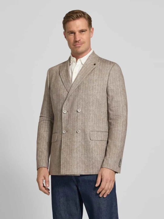 Zdjęcie produktu Marynarka z kieszeniami z patką model 'Hugo' Zuitable Jasnobrązowy
