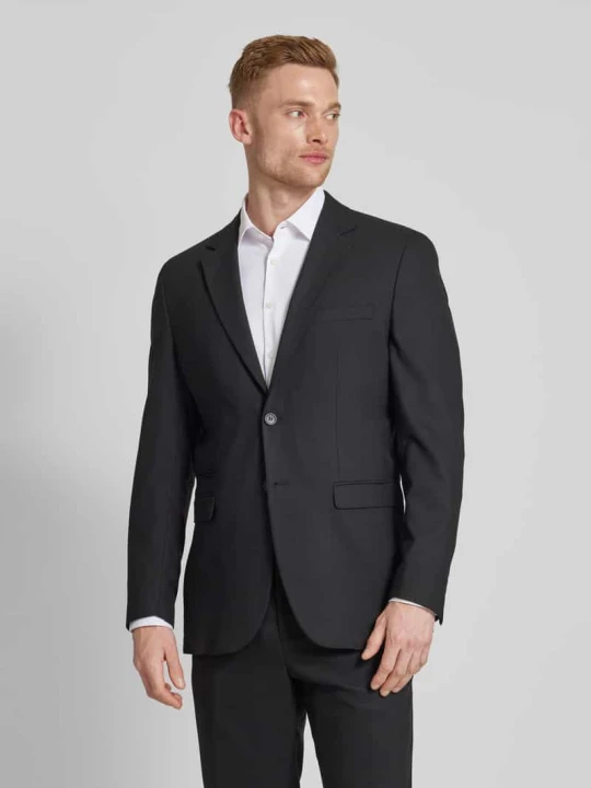 Zdjęcie produktu Marynarka o kroju slim fit z dodatkiem wełny model „NEIL” Selected Homme Czarny