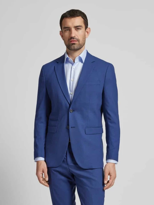 Zdjęcie produktu Marynarka o kroju slim fit z dodatkiem wełny model ‘NEIL’ Selected Królewski niebieski