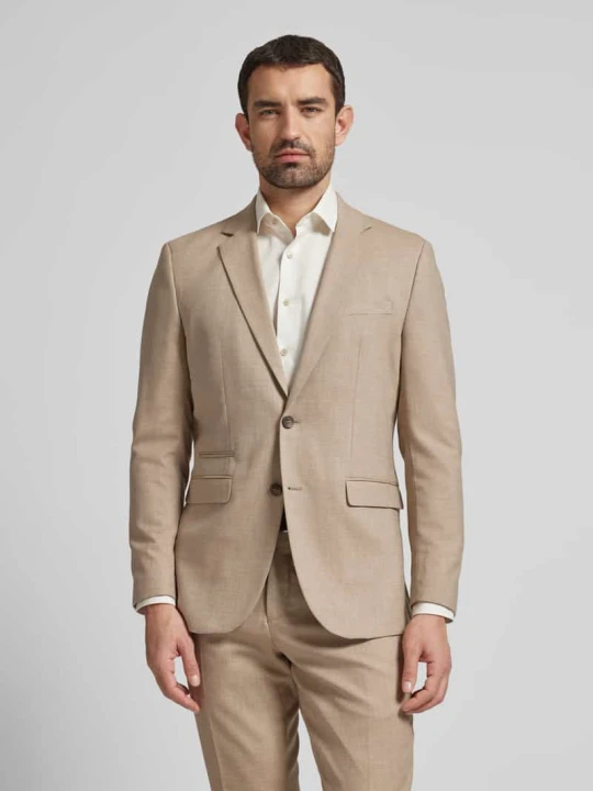 Zdjęcie produktu Marynarka o kroju slim fit z dodatkiem wełny model „NEIL” Selected Homme Piaskowy