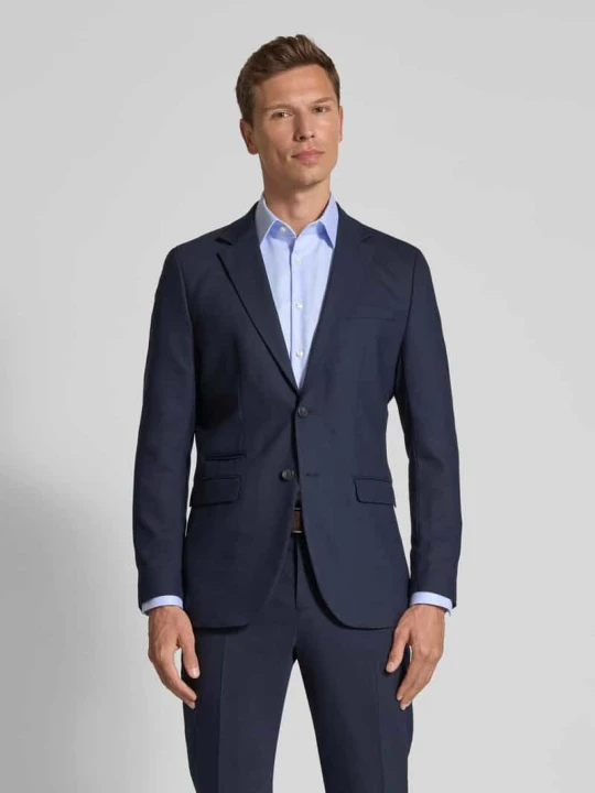 Zdjęcie produktu Marynarka o kroju slim fit z dodatkiem wełny model „NEIL” Selected Granatowy