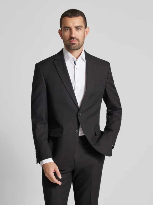 Zdjęcie produktu Marynarka w kroju comfort fit z domieszką wiskozy Christian Berg Czarny