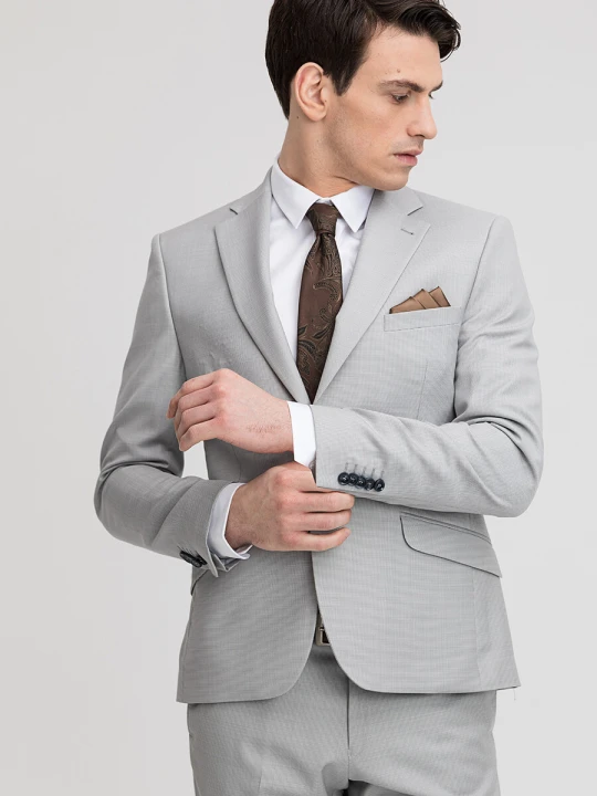Zdjęcie produktu Marynarka Z LUKE GGPSQ90546 Giacomo Conti szary